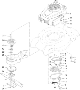 Part Location Diagram of 119-7002 Lawn Boy Cover-Bbc